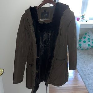 Andrew Marc army green parka